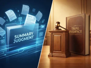 Trial Evidence vs Summary Judgment Comparison for Illinois Appeals.